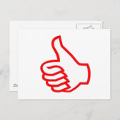 Leader MOTIVATIONAL Tools: THUMBSUP Briefkaart (Voorkant / Achterkant)