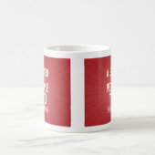 Leader mug - red with quote koffiemok (Center)