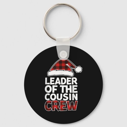 Leader Of The Cousin Crew Christmas Buffalo Red Pl Sleutelhanger (Voorkant)