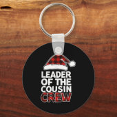 Leader Of The Cousin Crew Christmas Buffalo Red Pl Sleutelhanger (Voorkant)