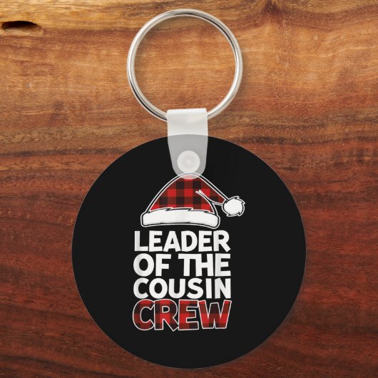 Leader Of The Cousin Crew Christmas Buffalo Red Pl Sleutelhanger (Voorkant)