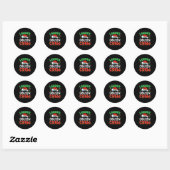 Leader Of The Cousin Crew Christmas Family Matchin Ronde Sticker (Vel)