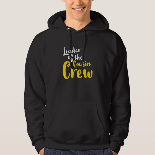 Leader of the cousin crew  Leader Boss Chef Aunt U Hoodie (Voorkant)