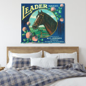 Leader Oranje LabelCorona, CA Canvas Afdruk (Insitu (Slaapkamer))