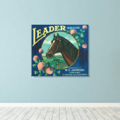 Leader Oranje LabelCorona, CA Canvas Afdruk (Insitu (Houten vloer))