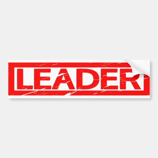 Leader Stamp Bumpersticker (Voorkant)