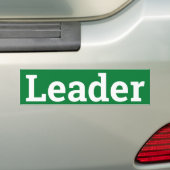 Leader-teken/sticker/MAGNET Bumpersticker (Op auto)