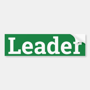 Leader-teken/sticker/MAGNET Bumpersticker