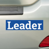 Leader-teken/sticker/MAGNET Bumpersticker (Op auto)