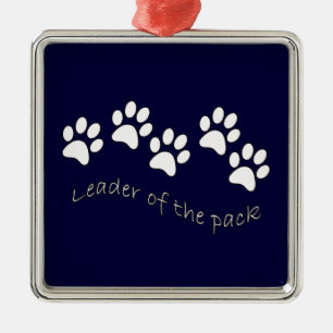 Leader van het Hondenliefhebber van verpakking Metalen Ornament