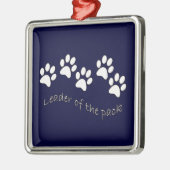 Leader van het Hondenliefhebber van verpakking Metalen Ornament (Links)