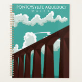 Leaderfoot Viaduct Schotland reisposter Notitieboe Planner (Voorkant)