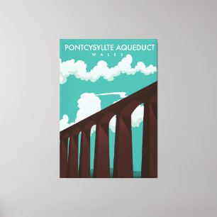 Leaderfoot Viaduct Scotland reisposter Canvas P Afdruk