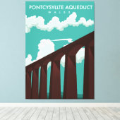 Leaderfoot Viaduct Scotland reisposter Canvas P Afdruk (Insitu (Houten vloer))