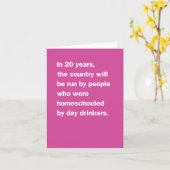 Leaders Homeschooled by Day Drinkers Kaart (Gele Bloem)