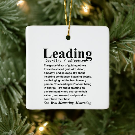 Leadership Keramisch Ornament (Boom)