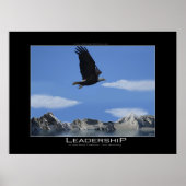 LEADERSHIP Large Bald Eagle Motivatie Poster (Voorkant)