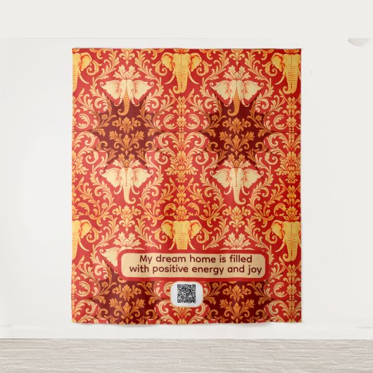 Leadership & Protection: The Enduring Elephant Sym Wandkleed (Voorkant)