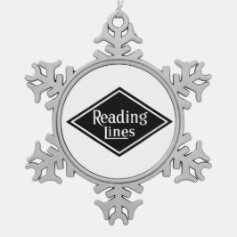 Leading Railroad Company Logo Pewter Ornament