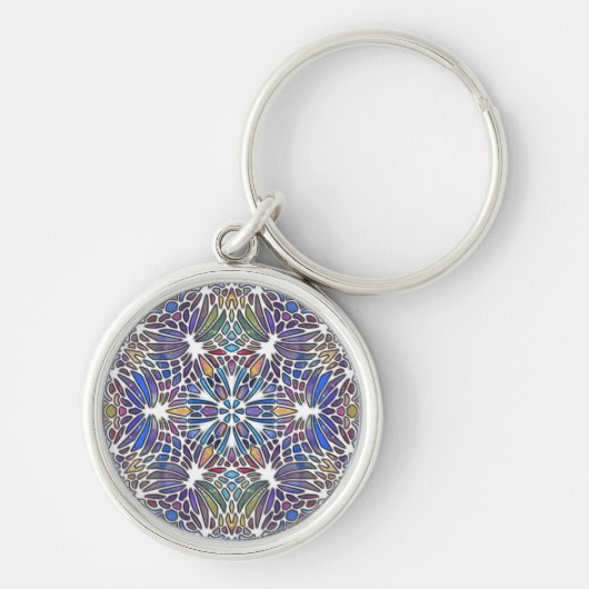 "Leadlight Wings Orbiting" Keychain (Voorkant)