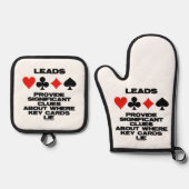 Leads bieden belangrijke clusters over sleutelkaar ovenwant & pannenlap set (Voorkant)