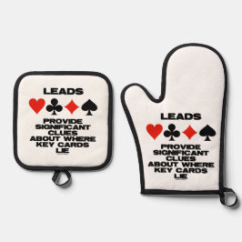 Leads bieden belangrijke clusters over sleutelkaar ovenwant & pannenlap set