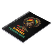Leads, Inspires, Transforms Black History Month Notitieboek (Linkerzijde)