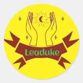 Leaduke Moon Yellow Sticker (Voorkant)