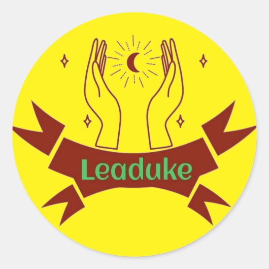 Leaduke Moon Yellow Sticker (Voorkant)