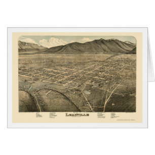 Leadville, CO Panoramic Map - 1879