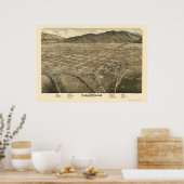 Leadville, CO Panoramic Map - 1879 Poster (Keuken)