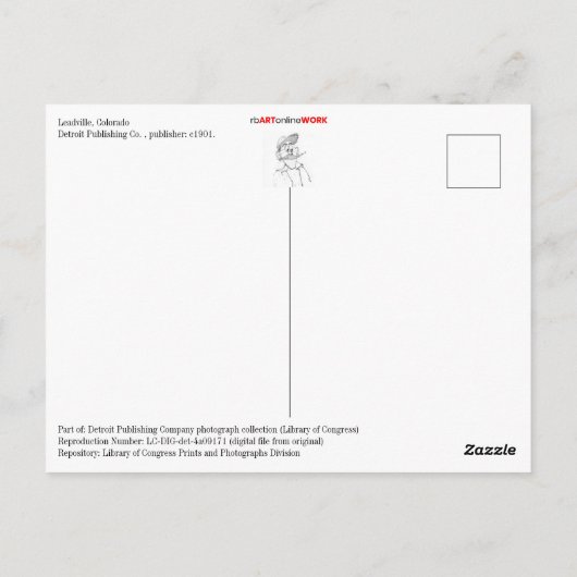 Leadville, Colorado Briefkaart (Achterkant)