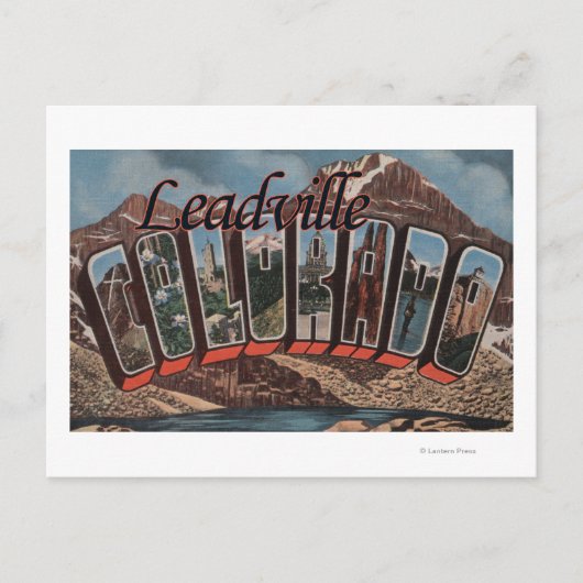 Leadville, Colorado - grote letterscènes Briefkaart (Voorkant)