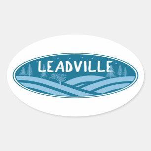 Leadville Colorado Outdoor Ovale Sticker