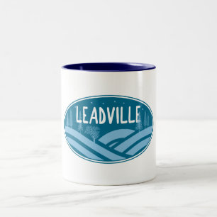 Leadville Colorado Outdoor Tweekleurige Koffiemok