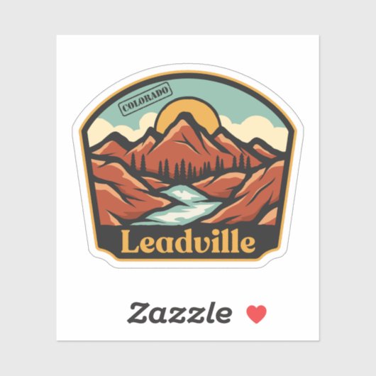 Leadville, Colorado Sticker (Vel)