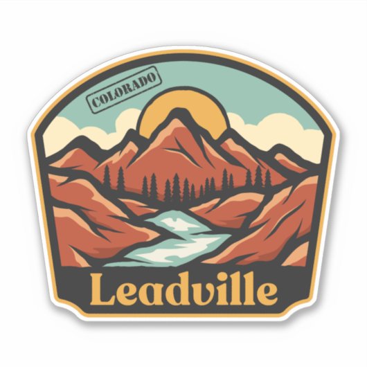 Leadville, Colorado Sticker (Voorkant)