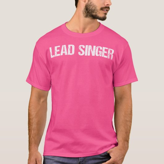 Leadzanger Eenvoudige Titel T-shirt (Voorkant)