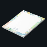 Leaf Abstract Art, gepersonaliseerde flatnote Kaar Notitieblok<br><div class="desc">Dit gepersonaliseerde briefkaartontwerp is voorzien van een prachtige handbeschilderde abstracte waterverf. Pas de tekst aan met jouw naam en gebruik deze voor elke gelegenheid of elk bedrijf. Meer overeenkomende producten zijn beschikbaar in mijn winkel ByEunMee.</div>