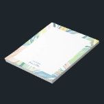 Leaf Abstract Art, gepersonaliseerde flatnote Kaar Notitieblok<br><div class="desc">Dit gepersonaliseerde briefkaartontwerp is voorzien van een prachtige handbeschilderde abstracte waterverf. Pas de tekst aan met jouw naam en gebruik deze voor elke gelegenheid of elk bedrijf. Meer overeenkomende producten zijn beschikbaar in mijn winkel ByEunMee.</div>