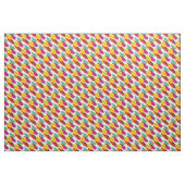 Leaf Abstract Retro Multicolored Patroon Stof (Yard (91,4 cm))