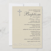 Leaf accenten doop uitnodiging (Voorkant)