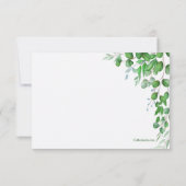 Leaf Accents St. Patrick's Day Invitation Bedankkaart (Achterkant)
