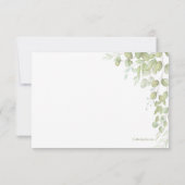 Leaf Accesents Sympathie Bedankt kaarten (Achterkant)