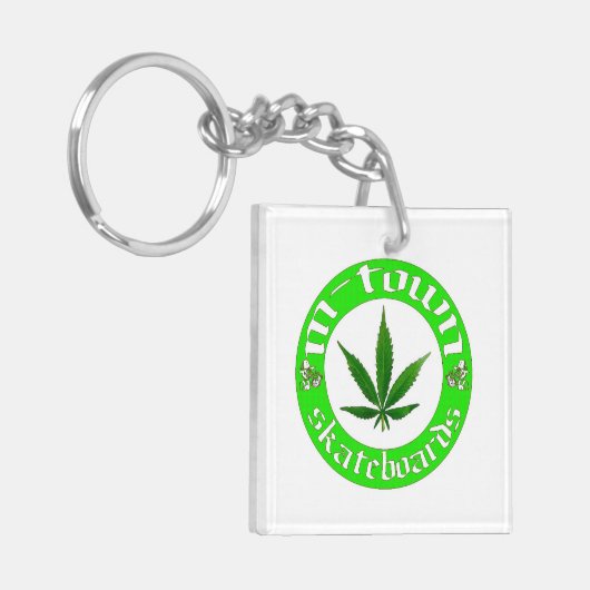 LEAF Acryll keychain (Voorkant Links)