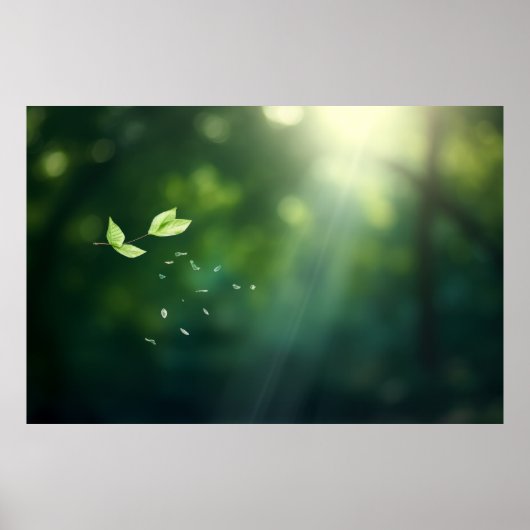 Leaf Air Natuur Serene Rustig Vreedzaam Poster (Voorkant)