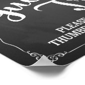 leaf alsjeblieft je duimafdruk op ons boek voor be poster (Hoek)