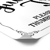 leaf alsjeblieft je duimafdruk op ons boek voor be poster (Hoek)