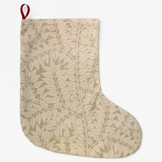 Leaf and Branch Pattern (door William Morris) Grote Kerstsok (Voorkant)