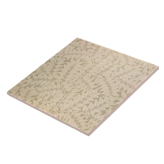 Leaf and Branch Pattern (door William Morris) Tegeltje (Zijkant)